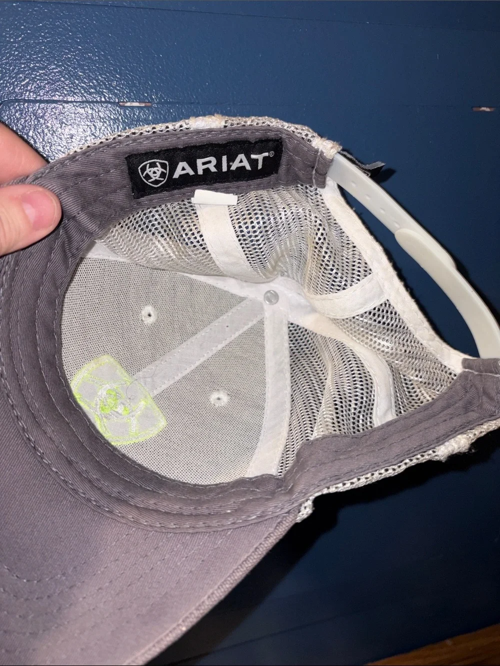 Ariat Youth Kids Cap with Neon Green Shield Logo